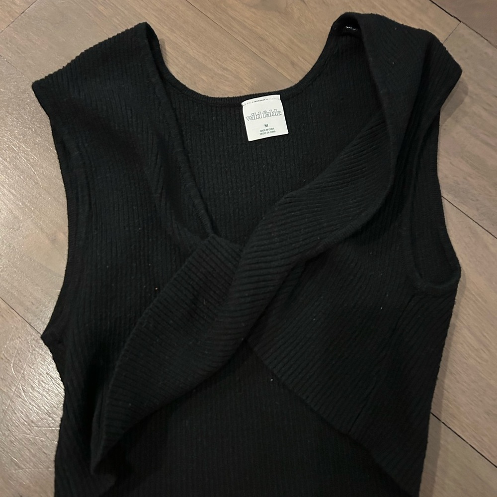 Wild Fable Black Sleeveless Top
